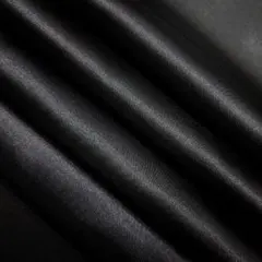 ポリ100％ サテン 3m 黒