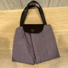 日本製　IBIZA ラベンダー　ナイロン レザー トートバッグ