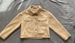 ZARA ベージュ スエード風ジャケット