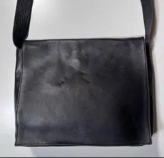 Jean Paul GAULTIER レザー メッセンジャーバッグ ブラック