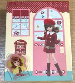 リカちゃん アミファ レトロポップリカちゃん ブック型ボックス　マグネット