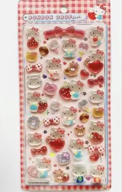 サンリオ ボンボンドロップシール ハローキティ 赤