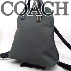 ✨希少✨ COACH コーチ リュック バックパック ナイロン レザー グレー