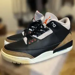 Air Jordan 3 RETRO ブラック/オレンジ　27.5cm