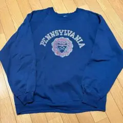 【アメリカ製】80s ラッセル　Russell スウェット　カレッジロゴ　USAのサムネイル