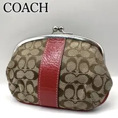 美品 COACH ヒョウ柄 レオパラード がま口 コインケース レア - メルカリ