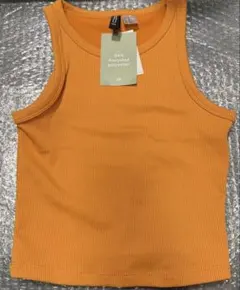 H&M リブタンクトップ オレンジのサムネイル
