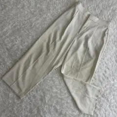 【UNIQLO】【美品】レディース カジュアルパンツ (S) ホワイト