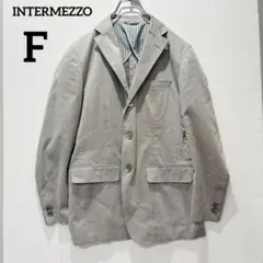 【インターメッツォ】テーラードジャケット 胸ポケット付き グレー Fサイズ