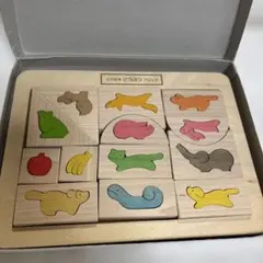 木製とびだすどうぶつブロック 横山組み木工房