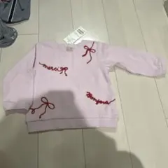 タグ付き新品 petit main ロゴ刺繍長袖Tシャツ 90cm