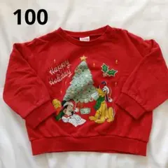 Disney ディズニー クリスマス トレーナー 100cm