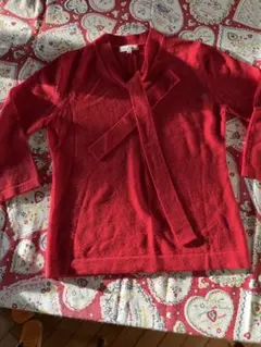 お値下げ◻️新品◻️赤い長袖ニットセーター ロペピクニック　ウール100%