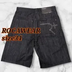 未使用✨️ROCAWEAR デニムショートパンツ　濃紺　size34のサムネイル