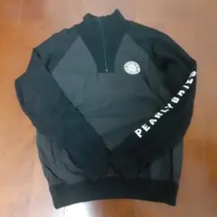 PEARLY GATES レディース　ハーフジップ ブラックセーター1