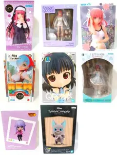 未使用品 フィギュア まとめ売り 8点 五等分の花嫁 二乃 三玖 レム ツイステ