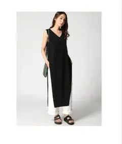 JEANASIS ジーナシス ワンピース　ディープスリットロングNS