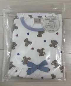 新品 petit main クマ柄 パジャマ 110cm