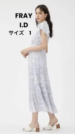 『美品』FRAY I.D フレイアイディー　プリーツプリントワンピース　1