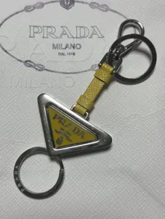 R様専用✳︎PRADA レザー×メタル キーリング　プラダ キーホルダー