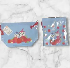 アンパンマンミュージアム限定　お弁当袋　巾着　ドキンちゃん　コキンちゃん　いちご