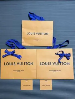 ルイヴィトン　ショップ袋＆リボン　3枚　LOUIS VUITTON ショッパー
