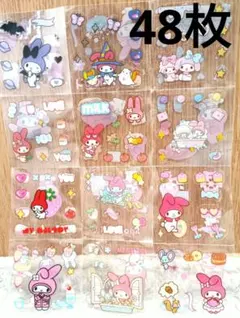 ✨ サンリオ マイメロディ ステッカー シール 48枚セット！✨