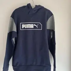 PUMA パーカー ネイビー グレー 150