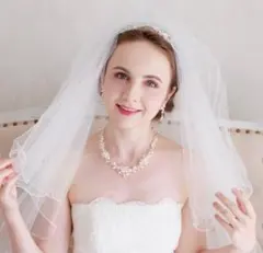 ANNAN WEDDING 3mロングベールフロント+20cm (メロウタイプ)