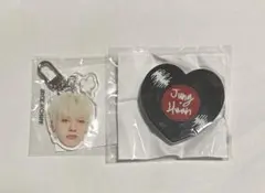 treasure 喜怒哀楽　顔アクキー　スマホグリップ　セット　ジョンファン