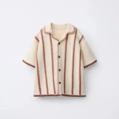 zarakids ストライプ柄ニットポロシャツ 104