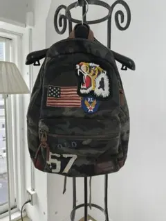 Camo Tiger Canvas Backpack