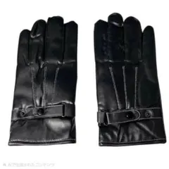 手袋 メンズ レザー ブラック スマホ 裏起毛 革手袋 グローブ スクーター通勤