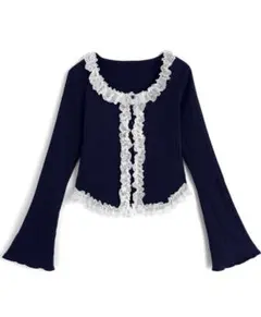 grl レースフリルトップス[dk1564]