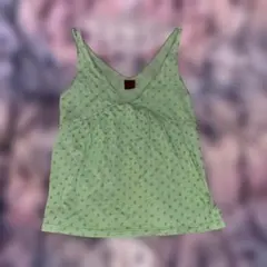 水玉ドット y2k archive タンクトップ 古着