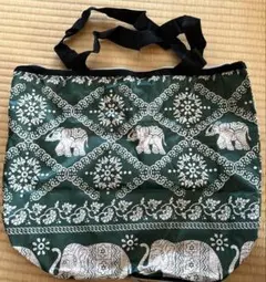 【エコバッグ】インドネシア_ゾウ柄