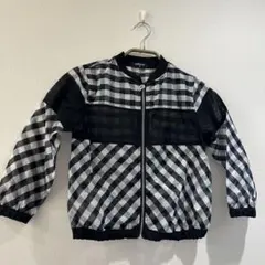 【新品】COMME CA ISM チェック柄透け感ジャケット 110〜120cm