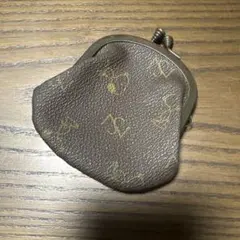 スヌーピーレトロがま口財布　ブラウン