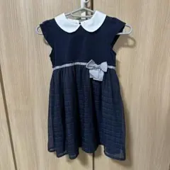 ✳︎W.K.W様専用✳︎ petit main ネイビー ワンピース 110