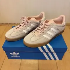 【最安値】【美品】adidas Gazelle ベージュ/ピンク スニーカー