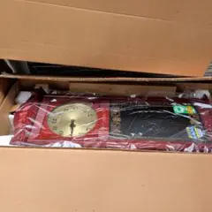 SEIKO 掛時計 赤 クォーツ　振り子時計