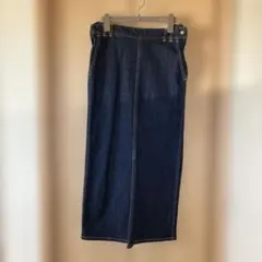 デニムサスペンダースカート ロング丈