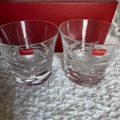 《新品・未使用》Baccarat クリスタルロックグラス 2個セット