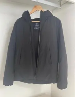 メンズ/Sサイズ/ブラック/フード付き中綿ジャンパー/ナノユニバース/匿名配送