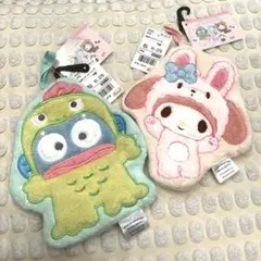 【タグ付き未使用品】はんぎょどん　マイメロ　タオル　ループ付きタオル