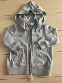 Miki House フード付きトレーナー 80サイズ グレー