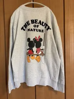 値下げミッキーミニーマウス スウェット トレーナーLサイズ