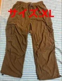 現品限り‼️カーゴパンツ ブラウン コーデュロイ　XL ゆったりメンズ　着心地