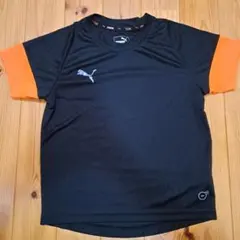 PUMA キッズ Tシャツ 130 ブラック オレンジのサムネイル