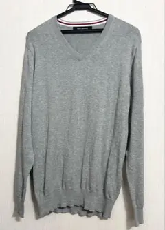 ナノ・ユニバース nano・universe Vネックセーター M 綿100%